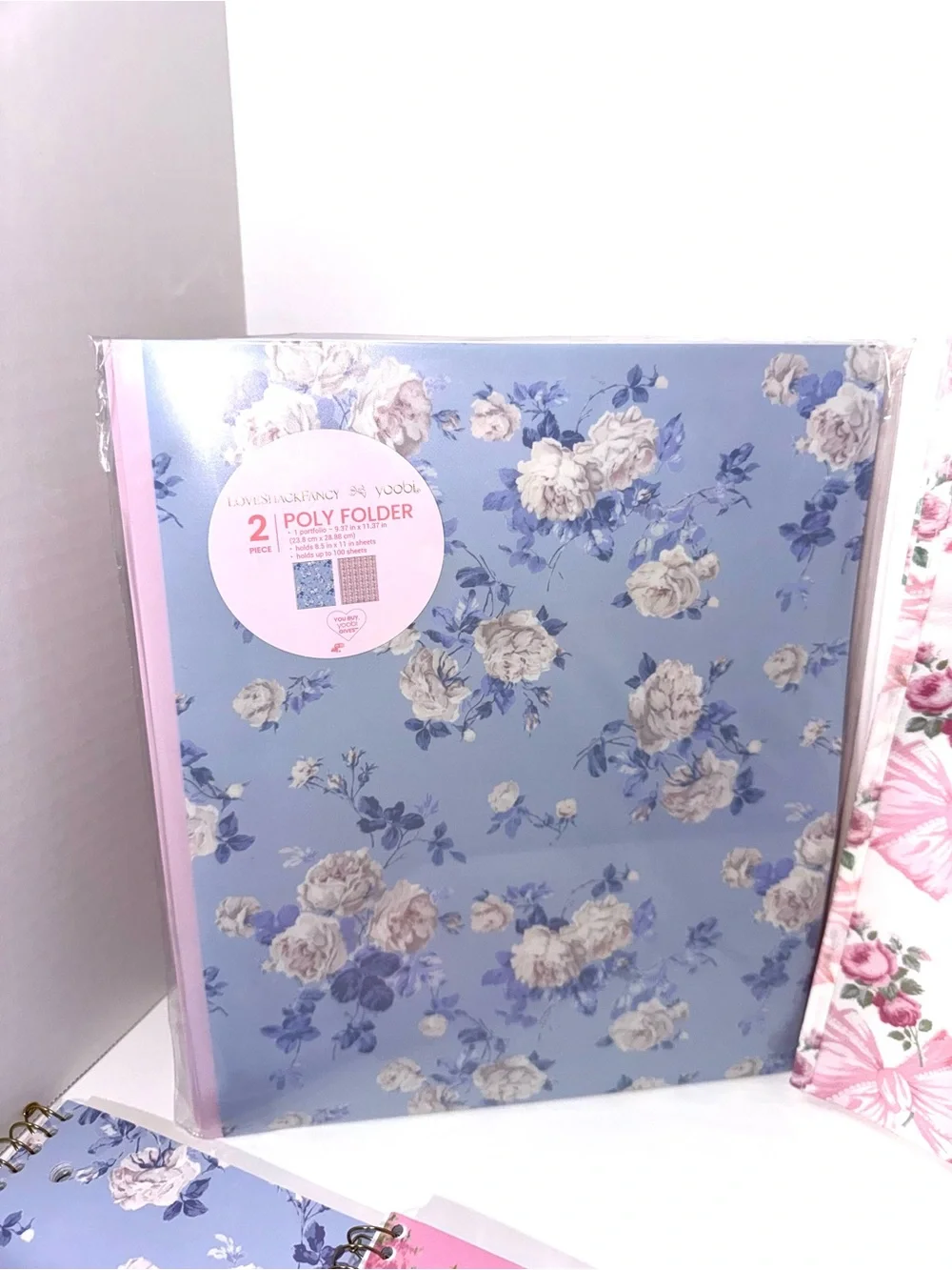 LoveShackFancy X Target Yoobi Notebook and Folders Set